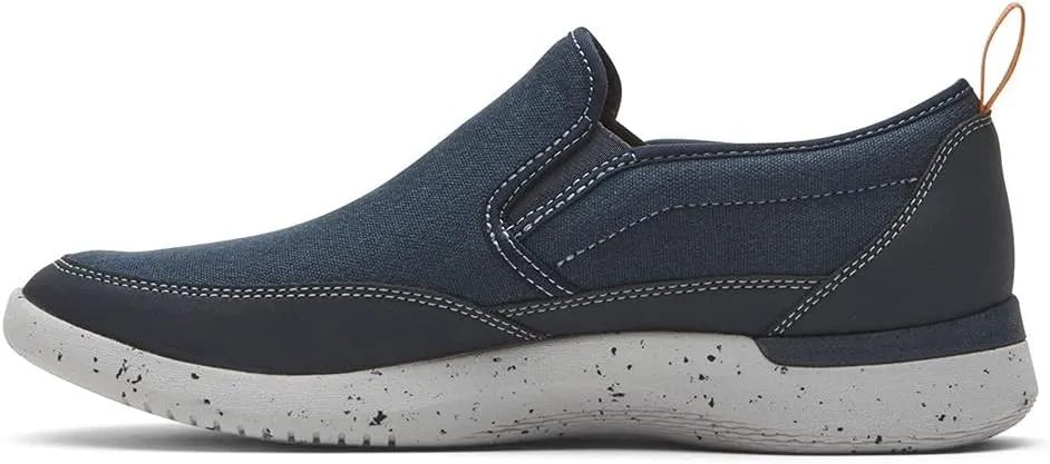 Rockport Men's Truflex Fly Slip on Mudguard Sneaker, Blue Multi, 9