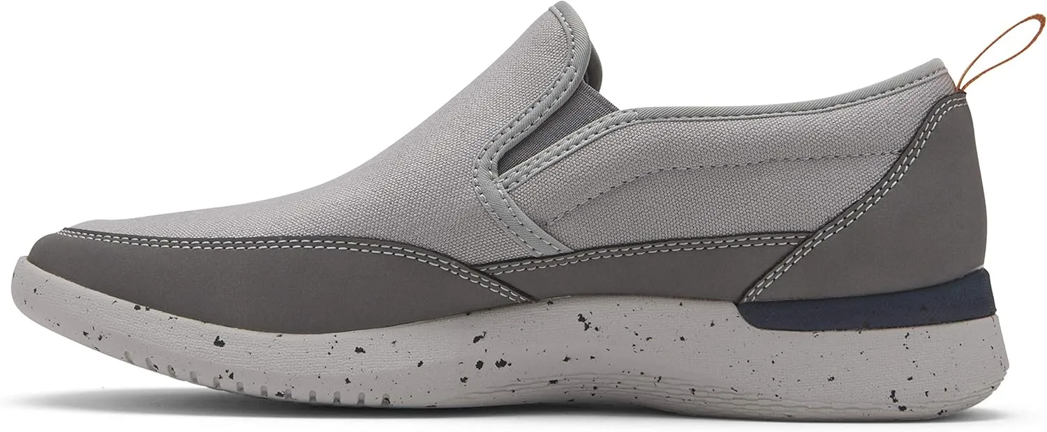 Rockport Men's Truflex Fly Slip on Mudguard Sneaker, Grey Multi, 9.5