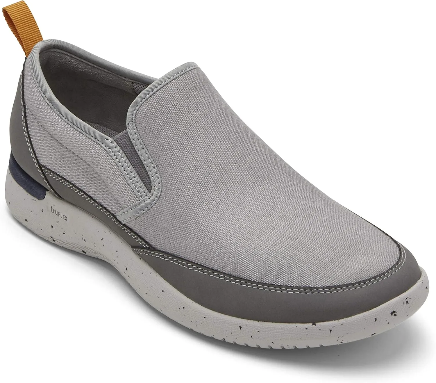 Rockport Men's Truflex Fly Slip on Mudguard Sneaker, Grey Multi, 9.5