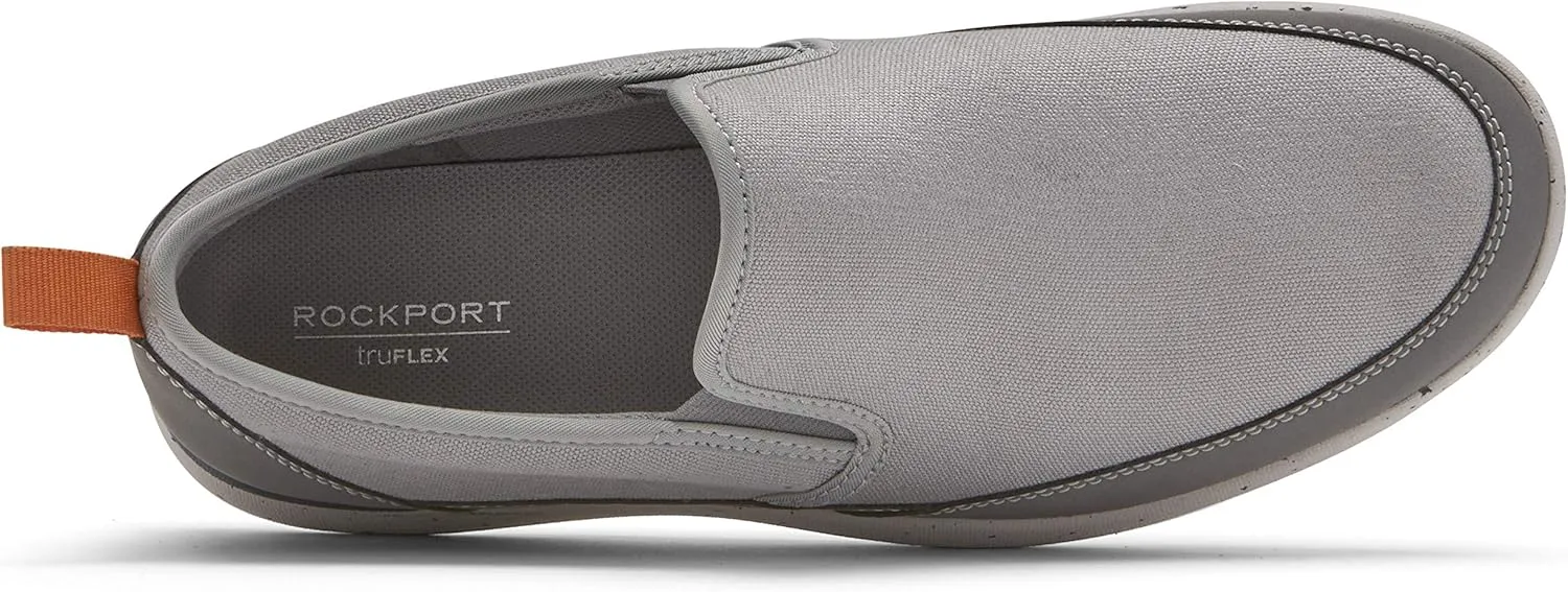 Rockport Men's Truflex Fly Slip on Mudguard Sneaker, Grey Multi, 9.5