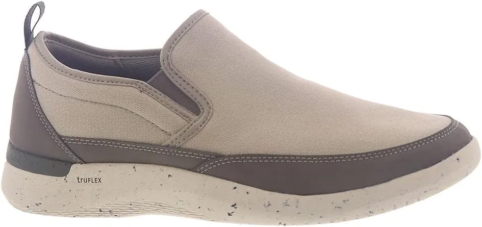 Rockport Men's Truflex Fly Slip on Mudguard Sneaker, Stone Multi, 9.5