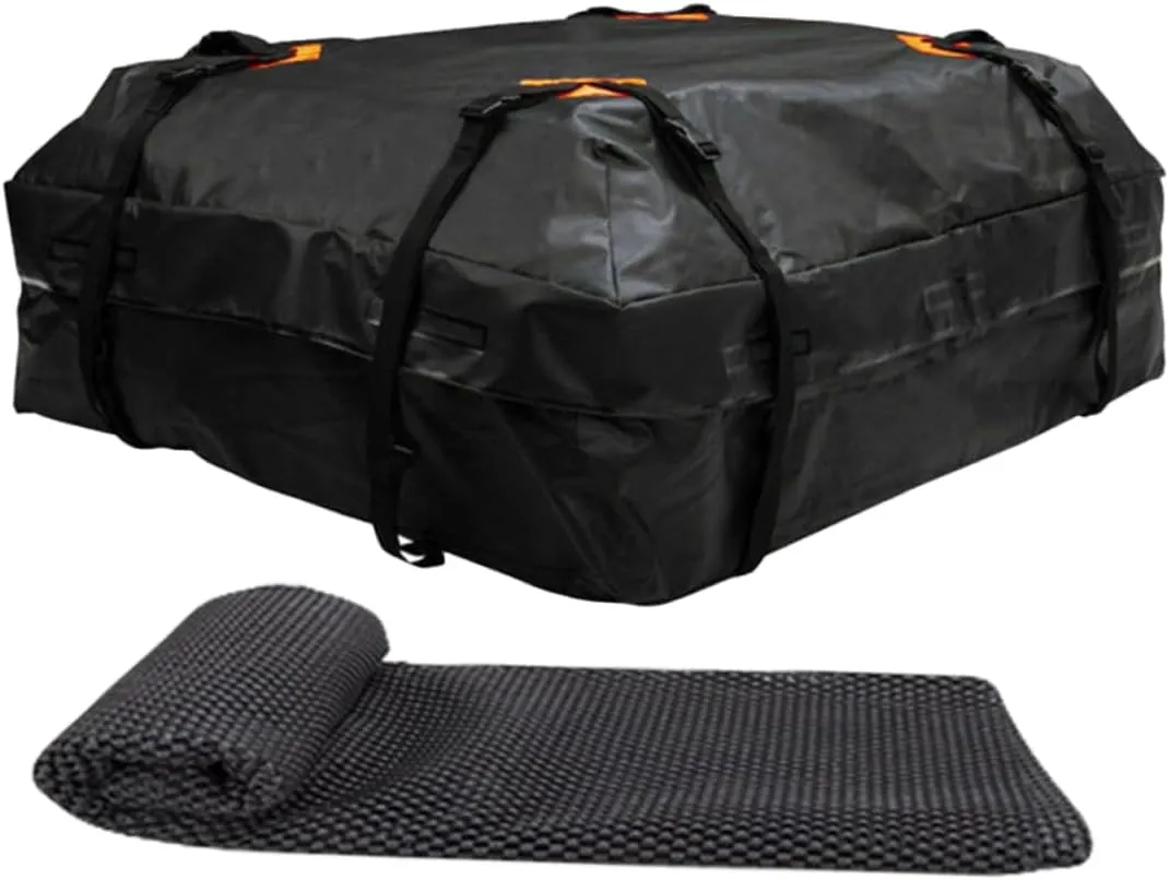 Rooftop Cargo Bag for Car 600d Oxford Waterproof Protection Non-Slip Mat Vehicle Cargo Carrier