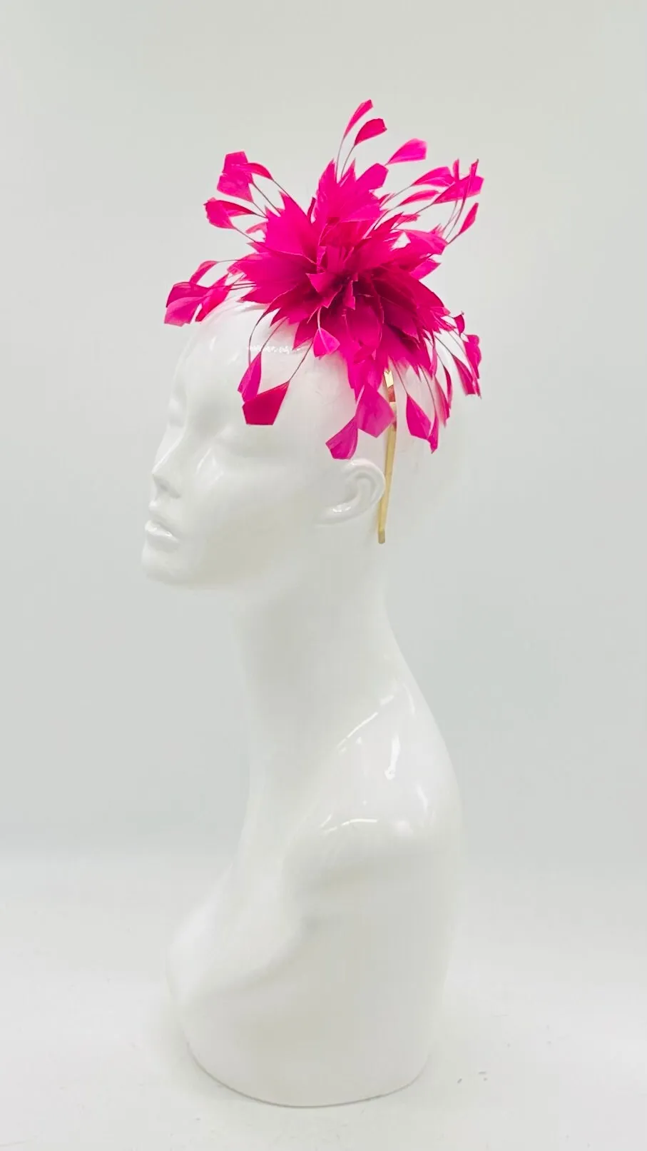 Rose pink Kentucky Derby Fascinator, Kentucky Derby Hat Alternative, Floral Fascinator (SILVER LINE, multiple color options available)
