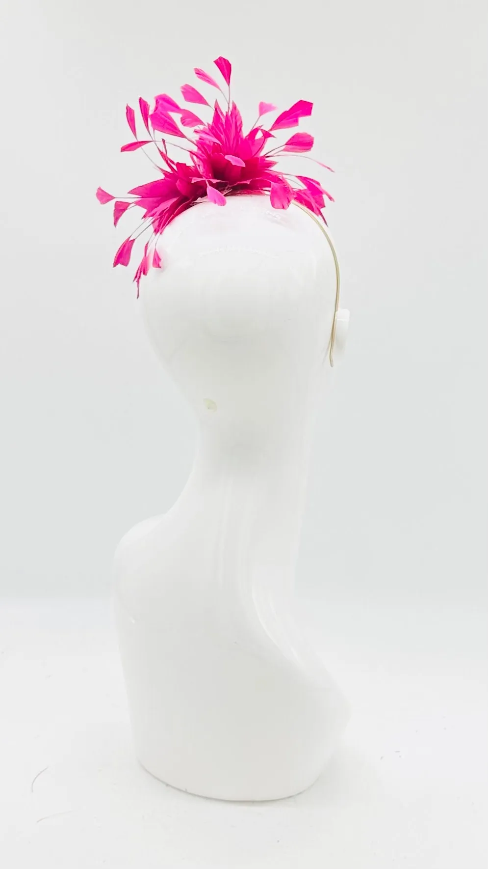 Rose pink Kentucky Derby Fascinator, Kentucky Derby Hat Alternative, Floral Fascinator (SILVER LINE, multiple color options available)