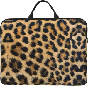 Rough Leopard print print Durable Travel Laptop Bag HandBag Shockproof Carrying Bag Briefcase for 14inch Laptop Notebook