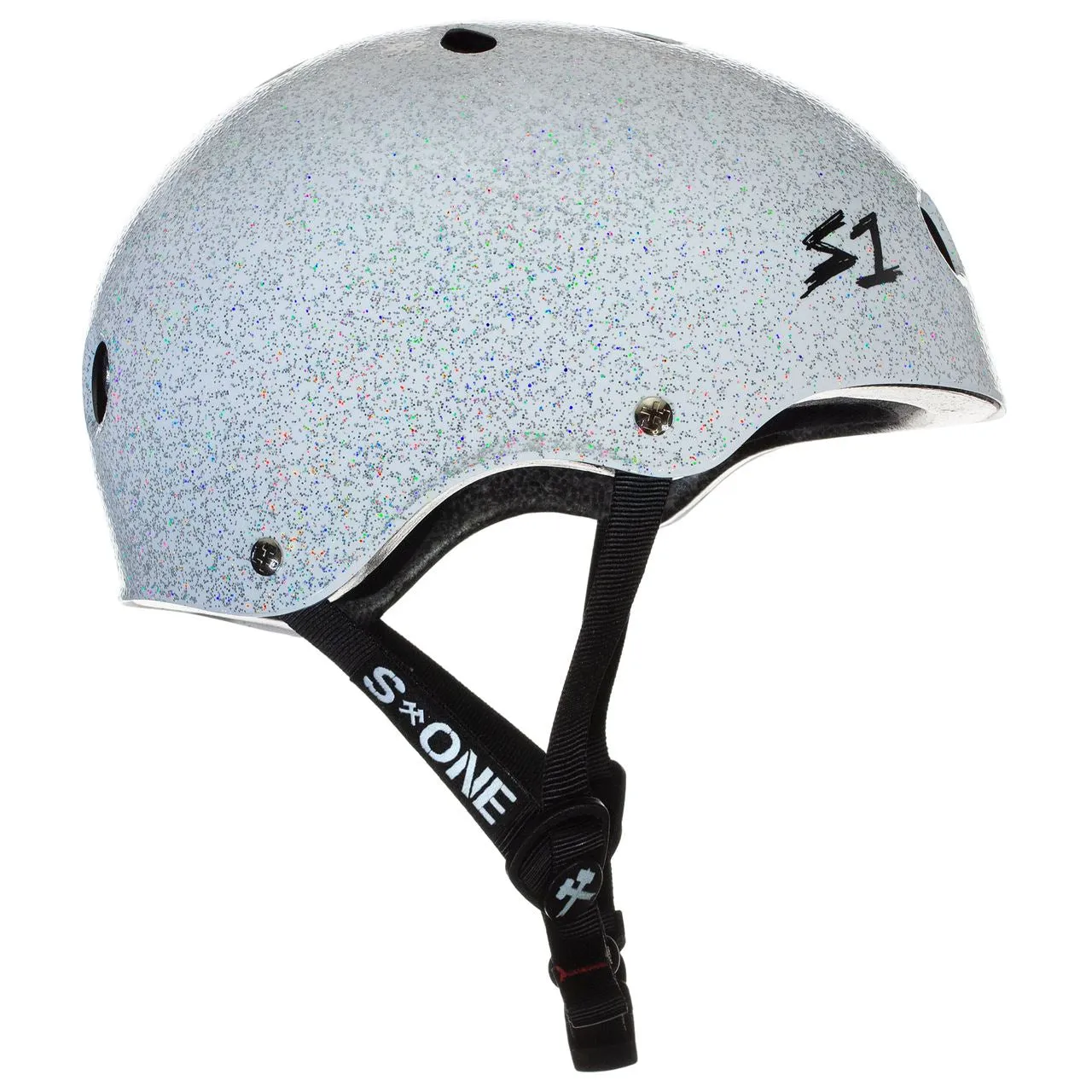 S1 Lifer Helmet - White Glitter