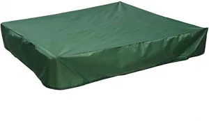 Sandbox Cover Square with Drawstring, Oxford Cloth Sandbox Canopy Waterproof Sandpit Pool Cover Anti UV Sandbox Protection Cover for Sandpit Toys Swimming Pool and Furniture (Green, 59 x 59inch)