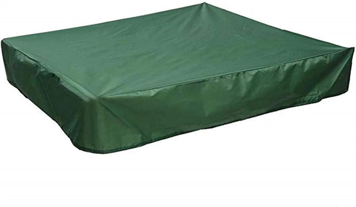 Sandbox Cover Square with Drawstring, Oxford Cloth Sandbox Canopy Waterproof Sandpit Pool Cover Anti UV Sandbox Protection Cover for Sandpit Toys Swimming Pool and Furniture (Green, 59 x 59inch)