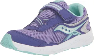 Saucony Ride 10 Jr Sneaker, Purple, 5.5 X-Wide US Unisex Little_Kid