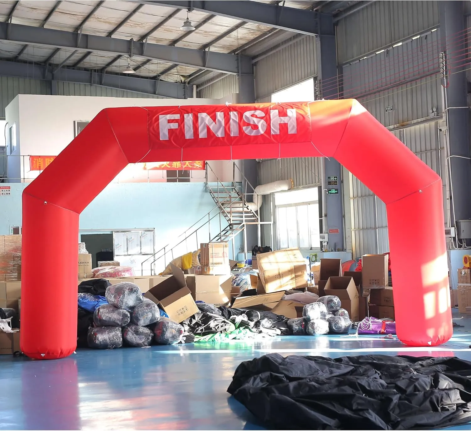 Sayok Outdoor Inflatable Arch Inflatable Archway Inflatable Start Finish Line Racing Arch Banners with Air Blower(Red, 20FT)