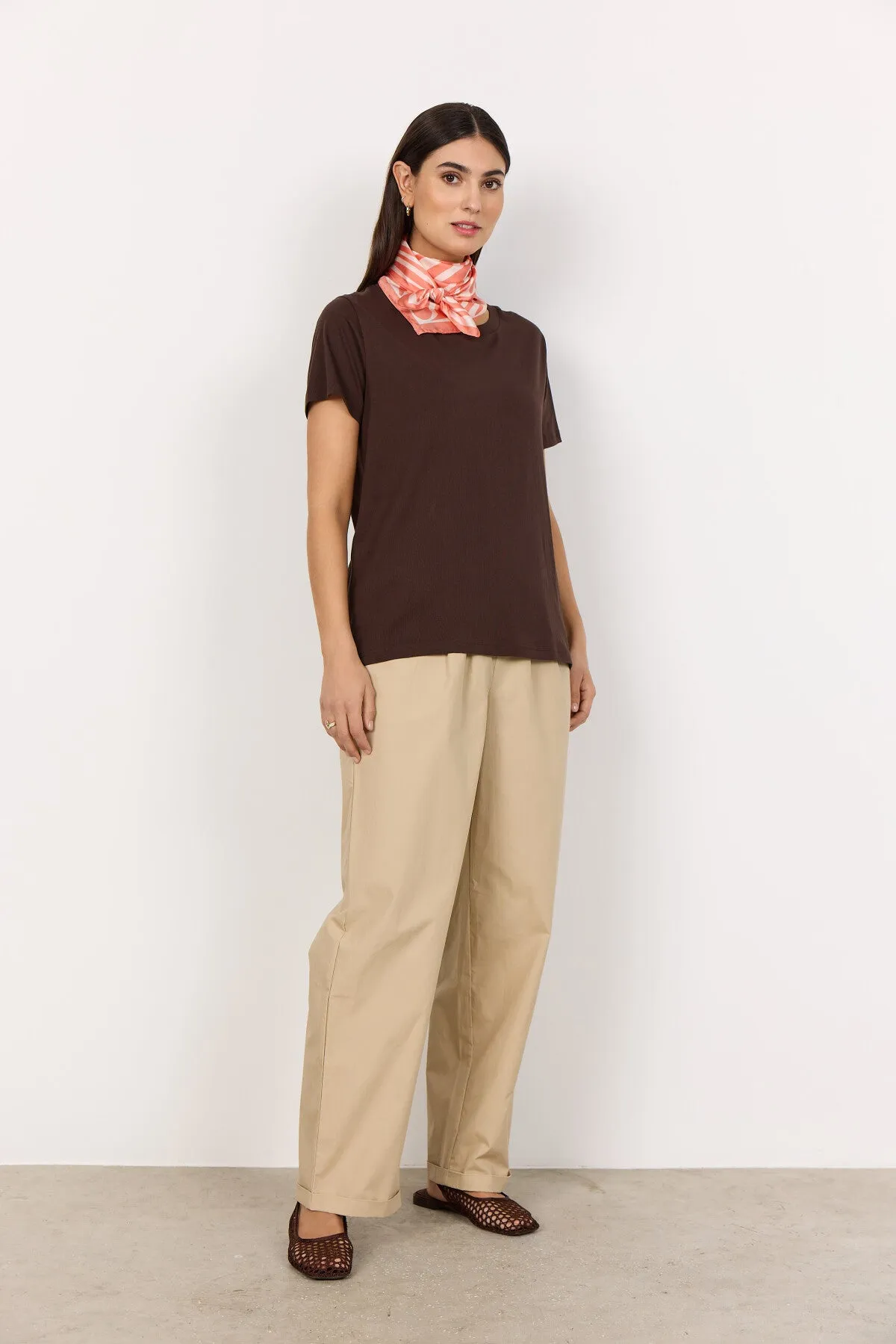 SC-DERBY 1 T-shirt Dark brown