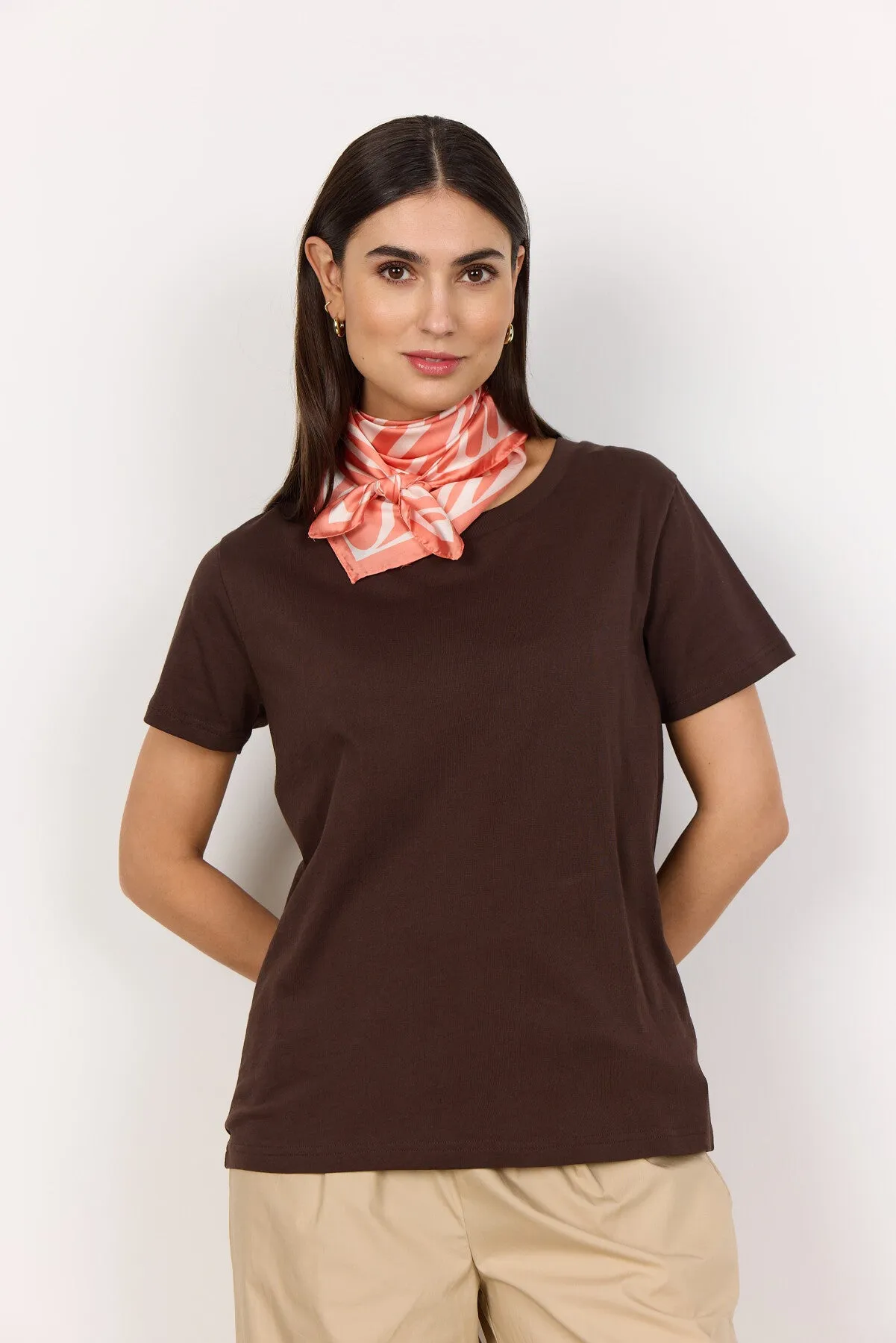 SC-DERBY 1 T-shirt Dark brown