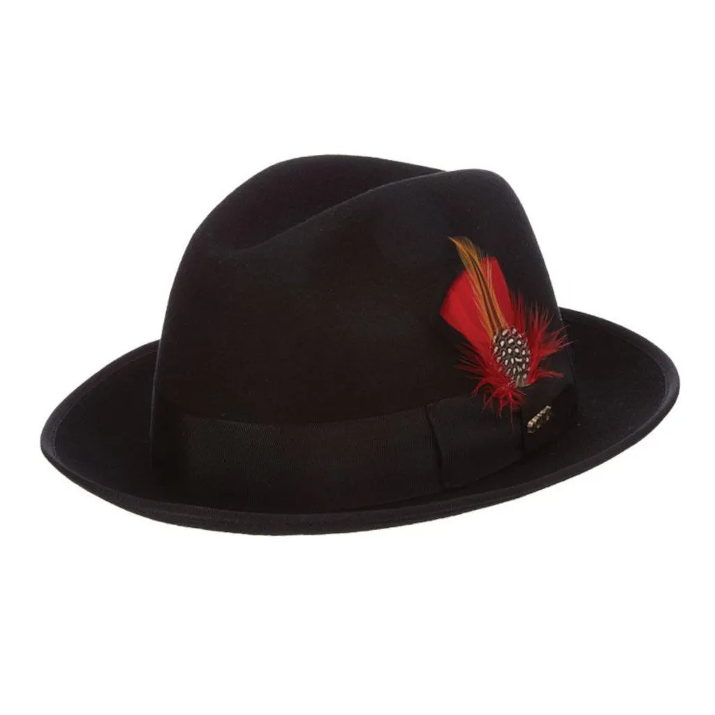Scala Uptown Short Brim Wool Fedora