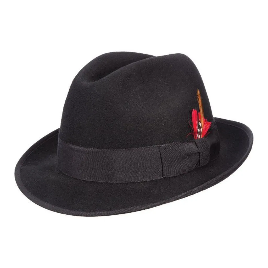 Scala Uptown Short Brim Wool Fedora