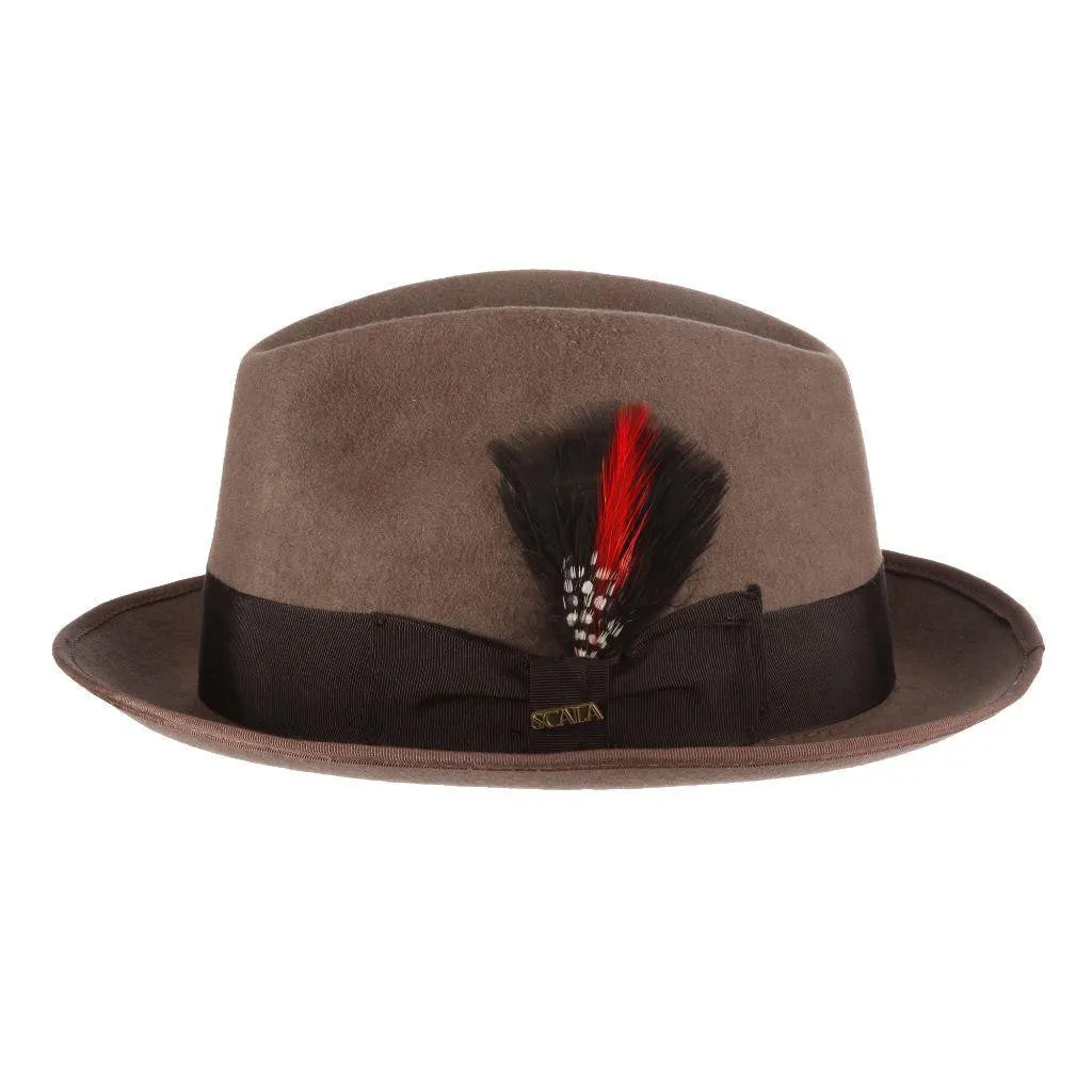 Scala Uptown Short Brim Wool Fedora