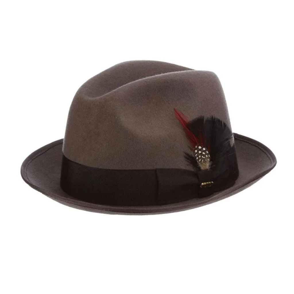 Scala Uptown Short Brim Wool Fedora
