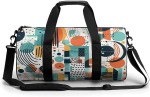 Shapes And Curves Gym Bag Sport Gym Tote Bag Lightweight Duffle Bag Carry On Weekender Bags for Women Men
