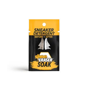 Shoe Eraser SOAK, Sneaker Detergent (5 one-time-use packs) by SneakERASERS
