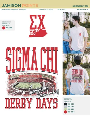 Sigma Chi University of Louisville Derby Days T-Shirt