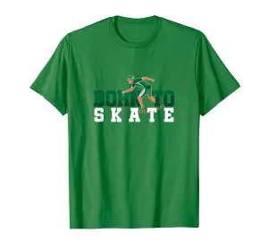 Skater Born To Skate Skating Roller Derby T-Shirt