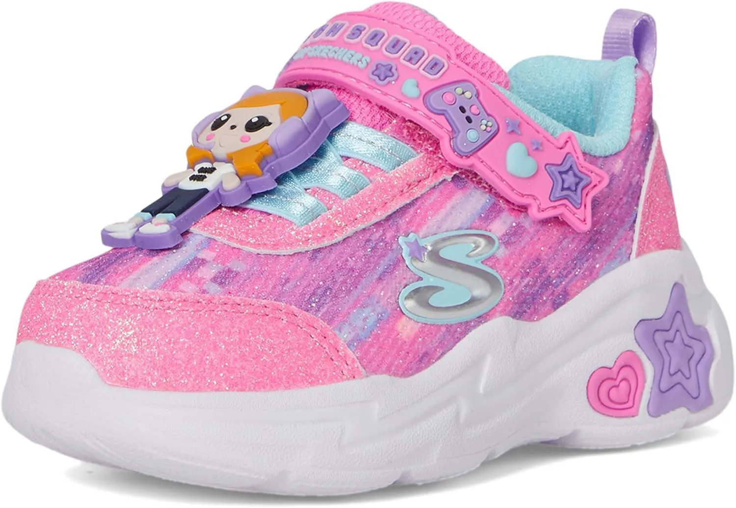 Skechers Girl's Snuggle Sneaks-Skech Squad Sneaker