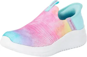 Skechers Kids Girls Ultra Flex 3.0-Pastel Cloud Sneaker, Multi, 3.5 Big Kid
