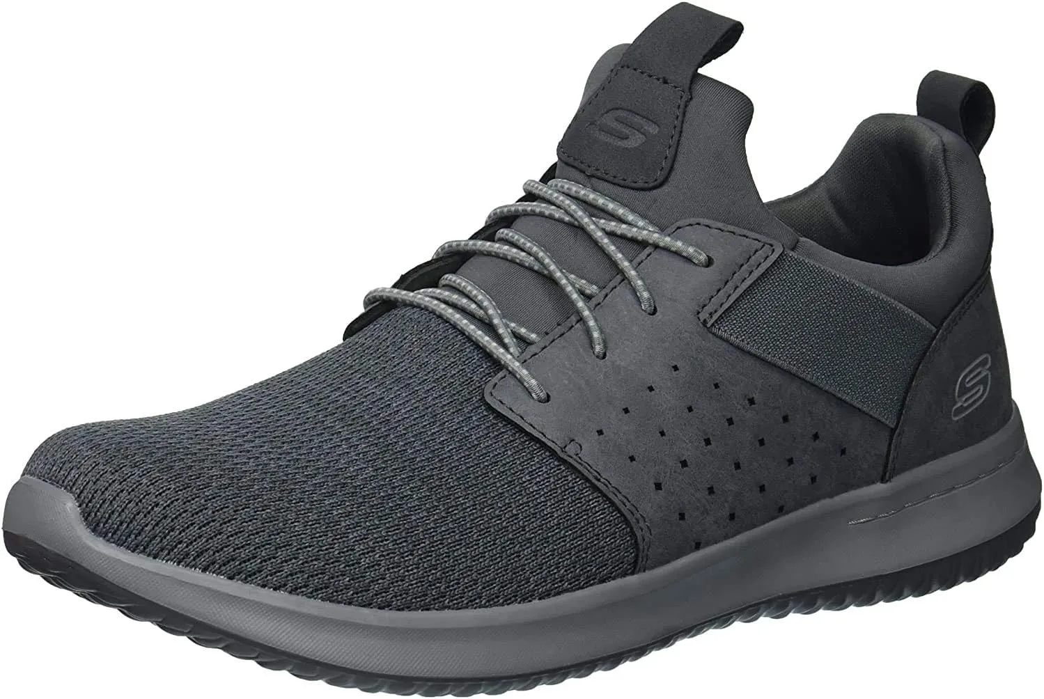 Skechers Men's Delson-Camben Sneaker, Grey, 11 M US