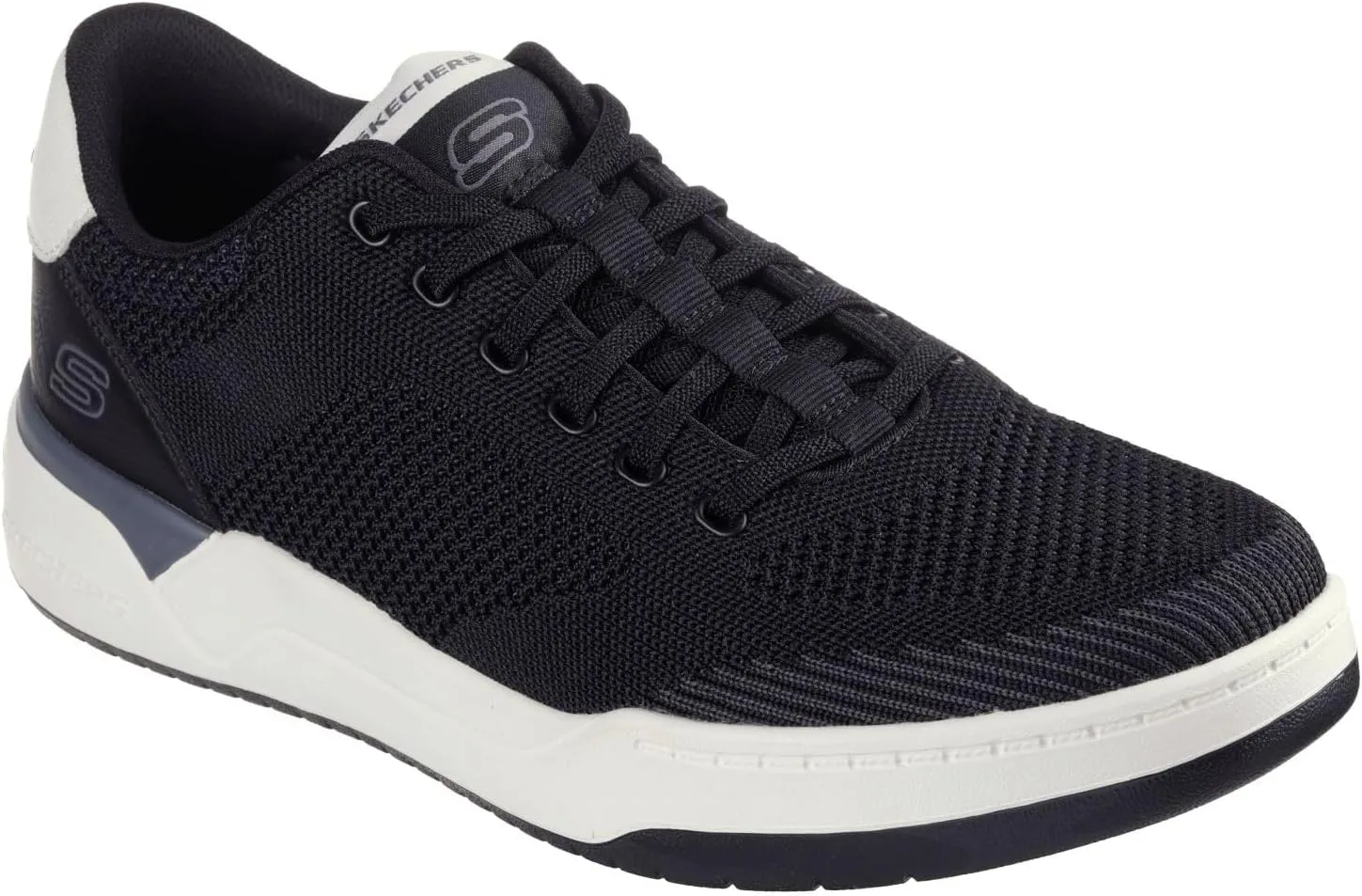 Skechers USA Men's Men's Corliss-Dorset Sneaker, Black, 10.5