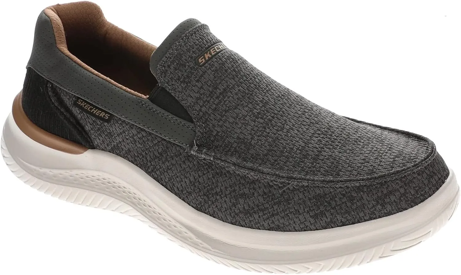 Skechers USA Men's Men's Hasting-Marco Sneaker, Grey/Black, 10.5