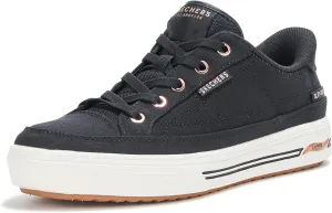 Skechers Women's Arch Fit Arcade-See Ya There Hands Free Slip-ins Sneaker, True Black, 7.5