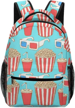Sketch Cinema Set Travel Backpack Vintage Durable Lightweight Laptop Computer Bag for Men Women Adjustable BookBag 16.5 Inches