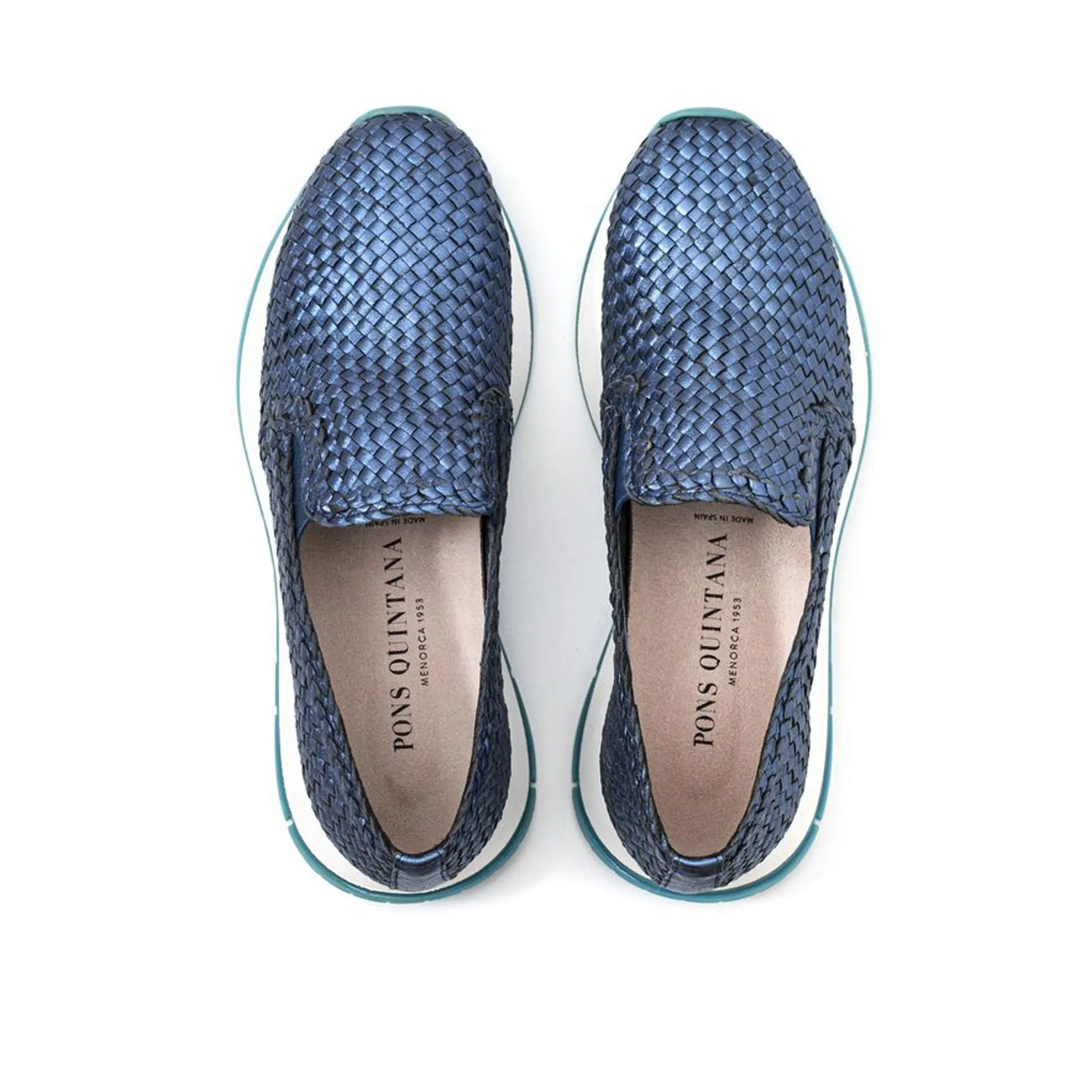 SLIP ON MANDY METAL METAL AZZURRO