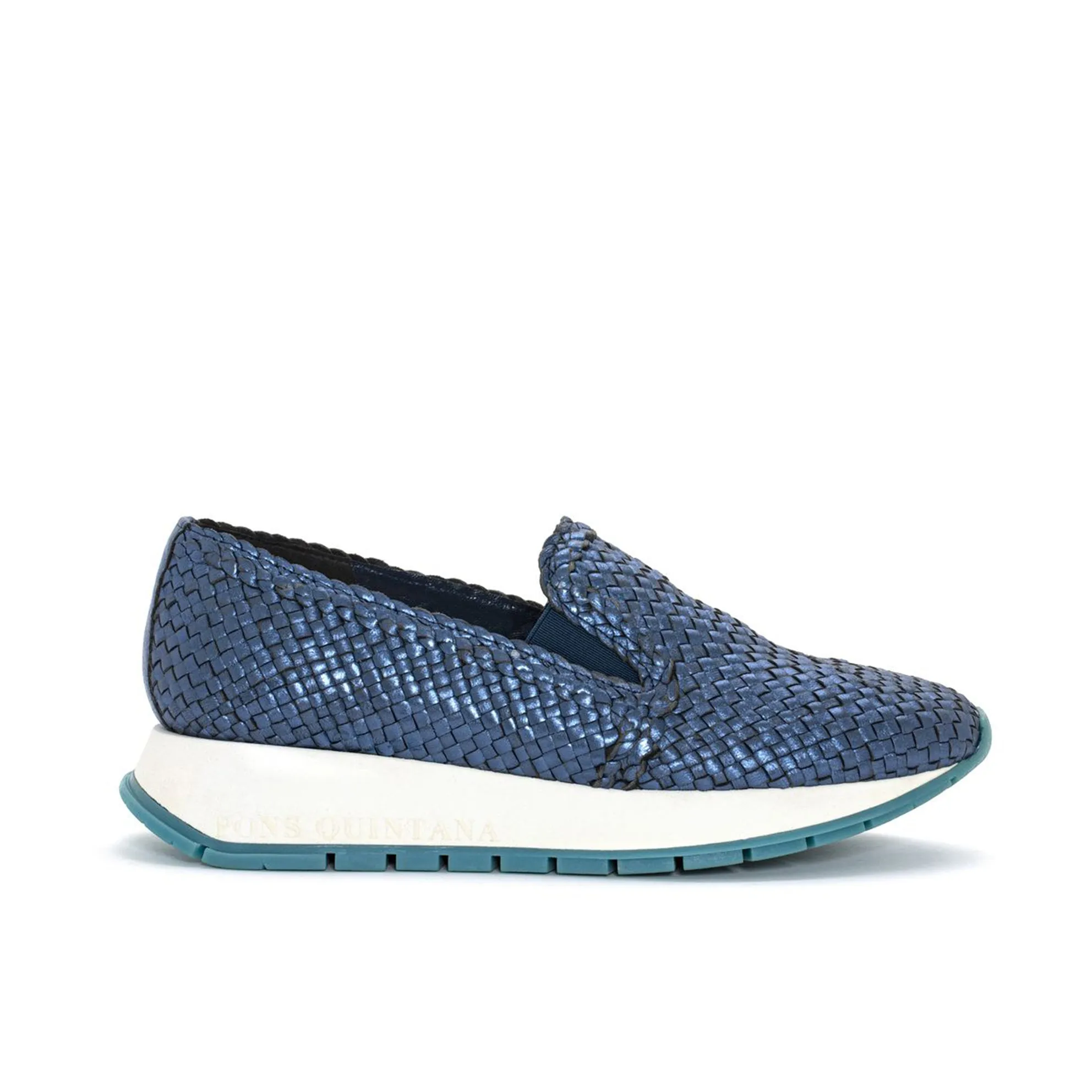 SLIP ON MANDY METAL METAL AZZURRO