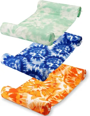 Sloosh 3 Pack 4-in-1 Inflatable Pool Floats - Water Hammock Lounges, Multi-Purpose Swimming Pool Accessories (Saddle, Lounge Chair, Drifter) for Pool, Lake, Outdoor, Beach