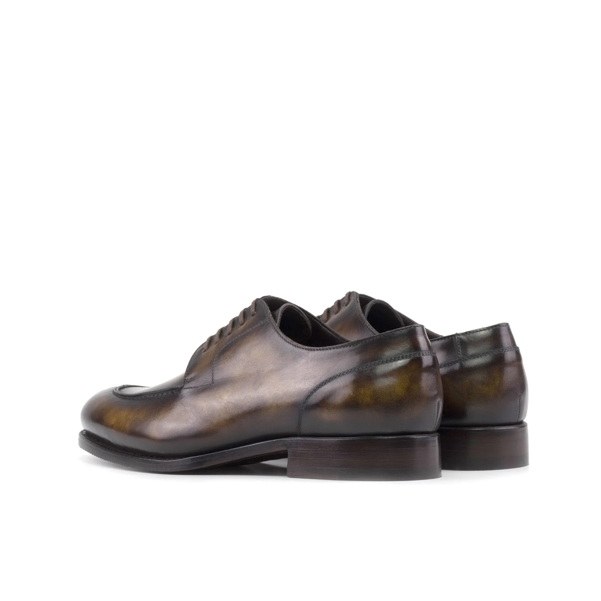 Split Toe Derby in Tobacco Museum Patina Box Calf