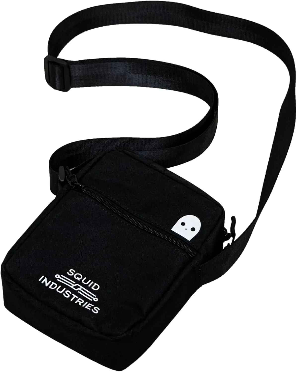 Squid Industries Black Crossbody Shoulder Sling Bag Unisex
