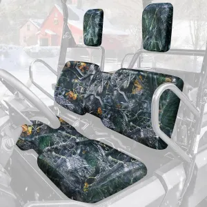 StarknightMT UTV Pioneer Seat Cover Bench Cover Compatible with Pioneer 700 700-4 2014-2024 Anti-UV Waterproof Anti-Scratch 1680D Fabric Upgrade Wider Straps Durable (Camo)