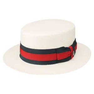 Stetson Keeneland Shantung Straw Boater Hat