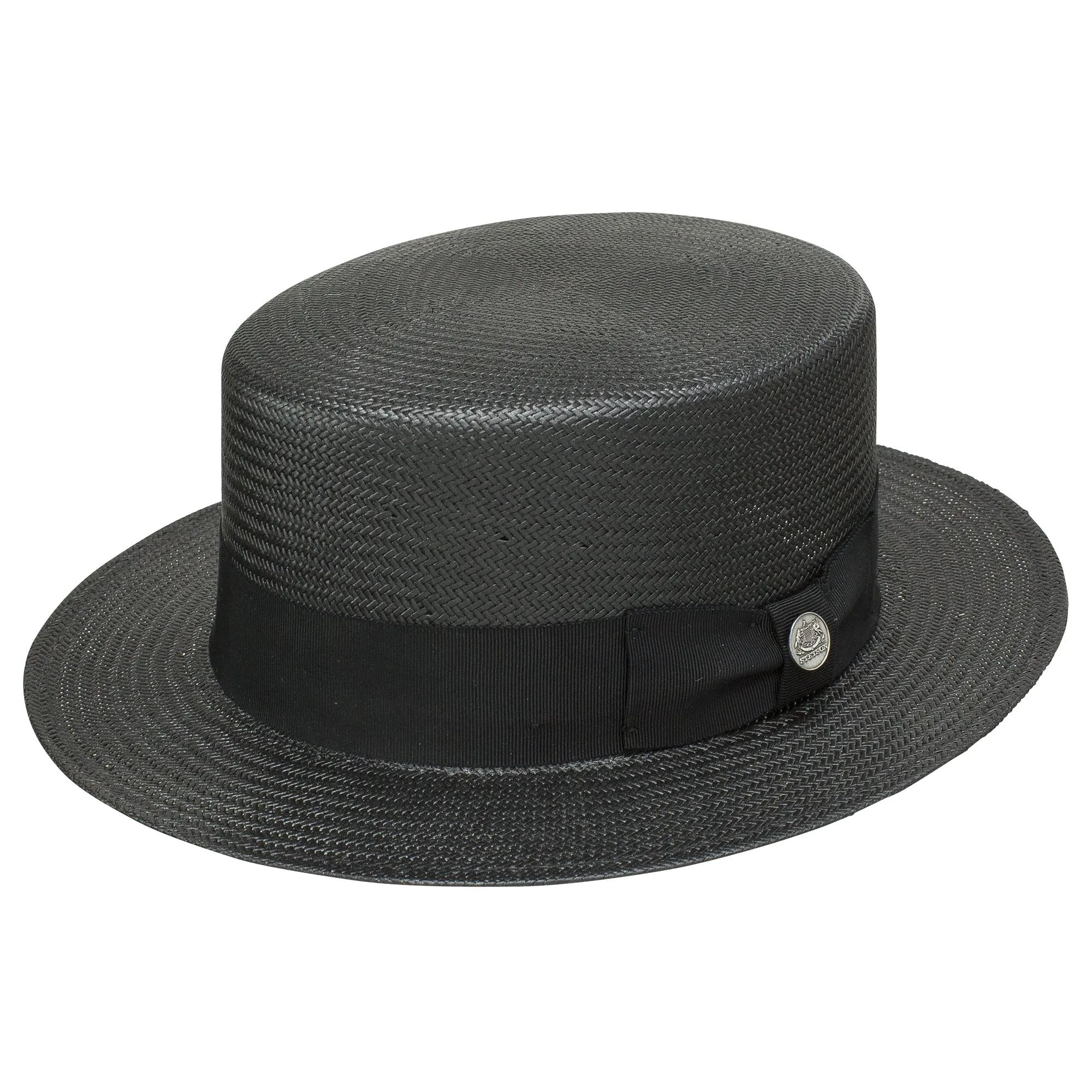 Stetson Keeneland Shantung Straw Boater Hat