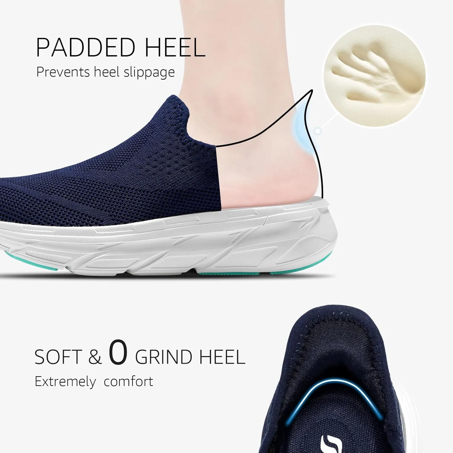 STQ Maternity Walking Shoes Womens Slip on Sneaker