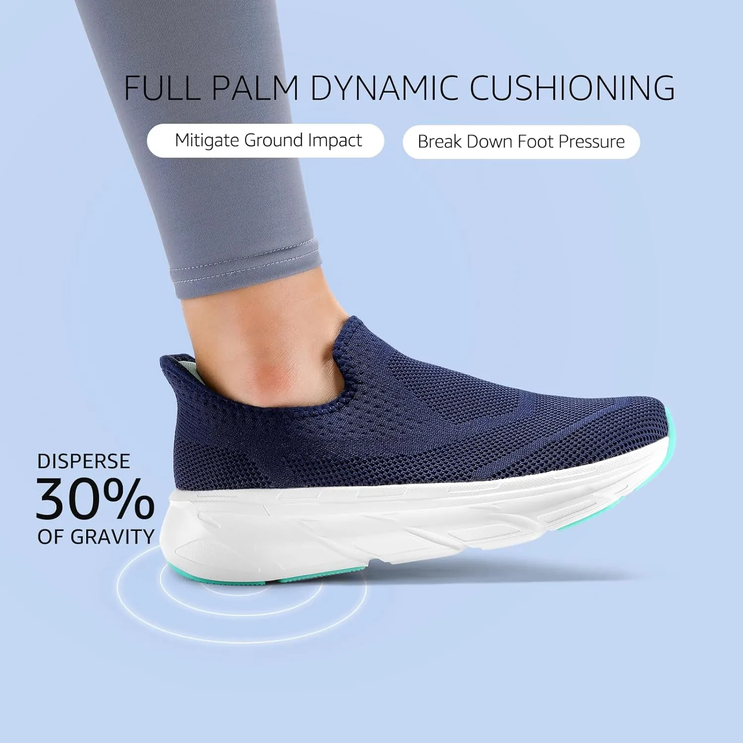 STQ Maternity Walking Shoes Womens Slip on Sneaker