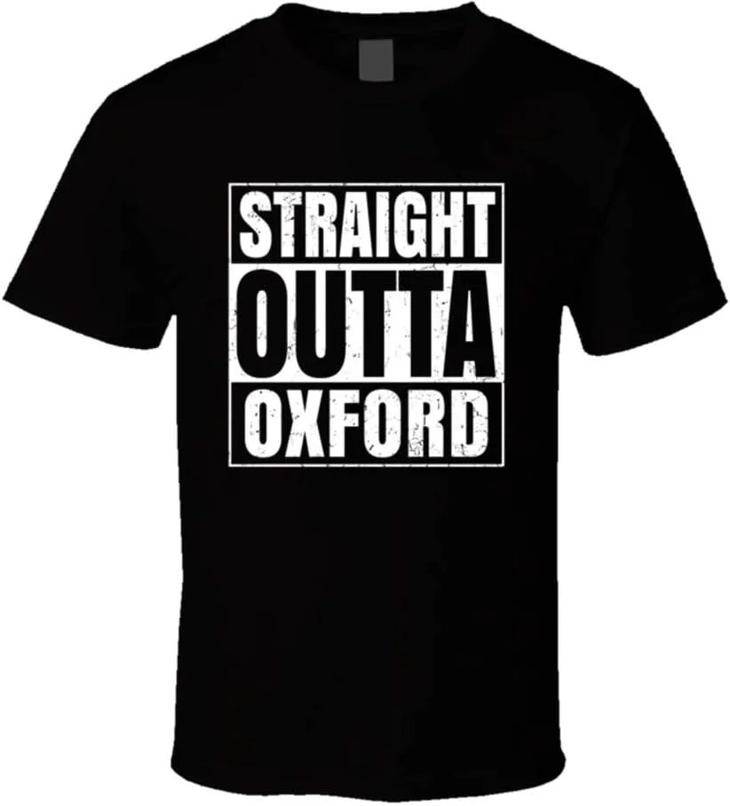 Straight Outta Oxford Pennsylvania City Parody Grunge T Shirt