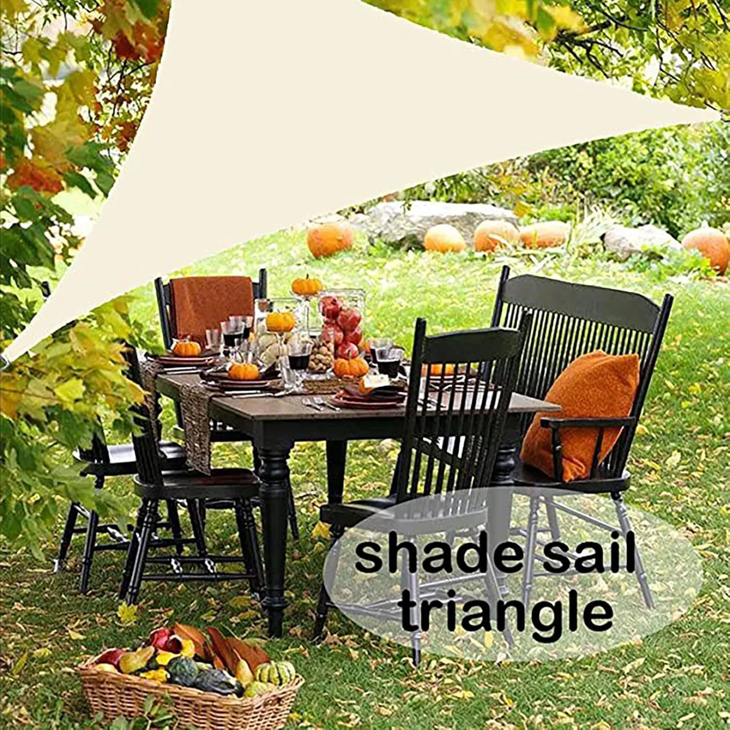 Sun Shade Sail Canopy 7x7x7ft, Sunshade Sail Triangle, Shade Canopy Waterproof, Canopy Covering, UV Protection, Resistant Tear, for Backyard Lawn Garden Outdoor Activities