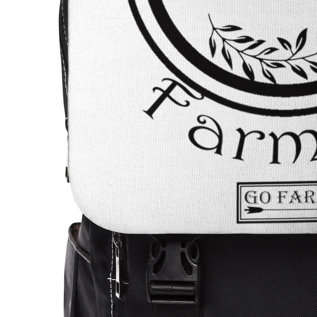 Support Local Farmers Unisex Casual Shoulder Backpack