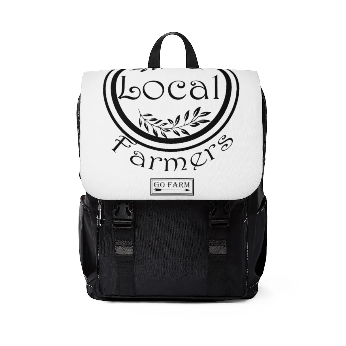Support Local Farmers Unisex Casual Shoulder Backpack