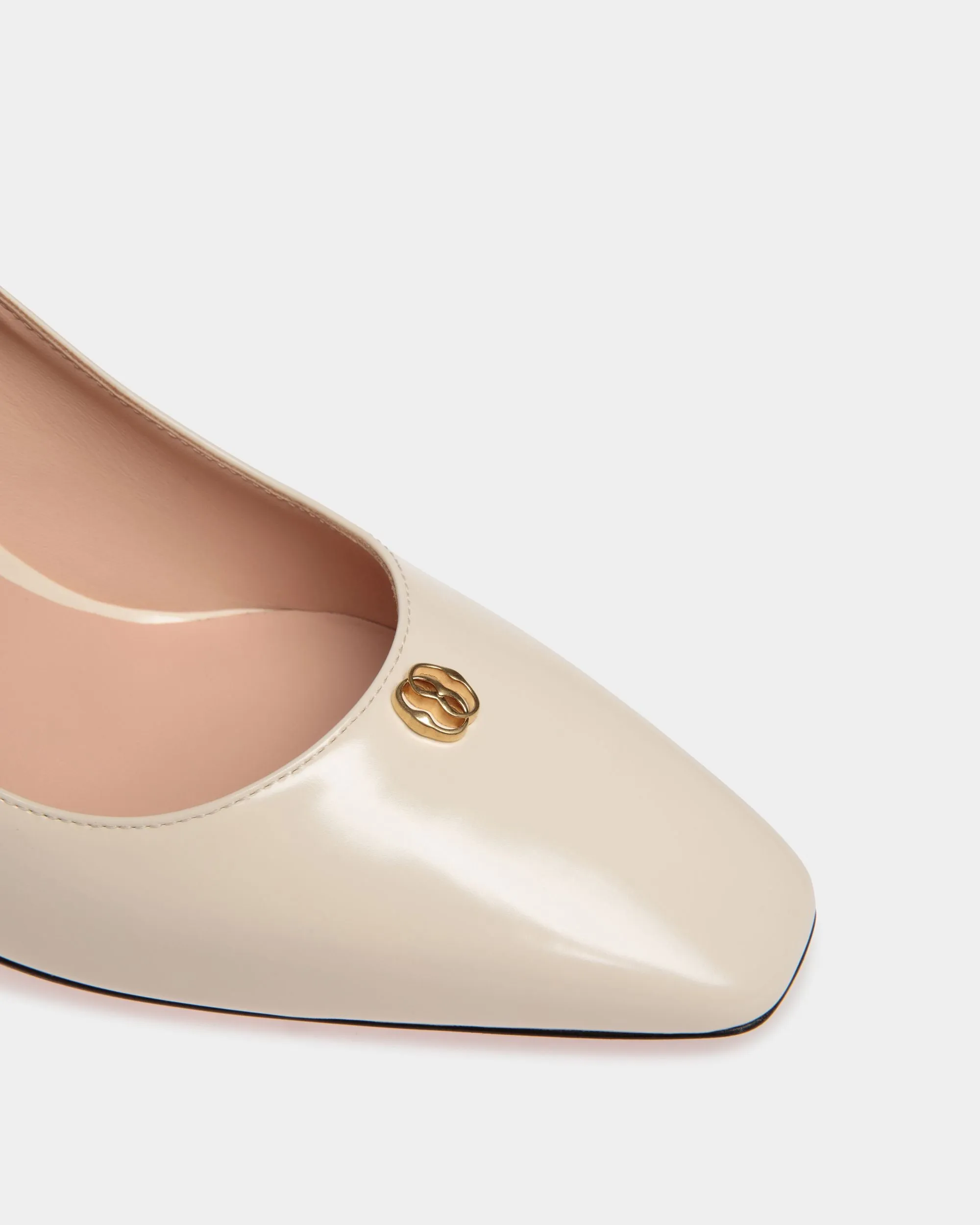 Sylt Pump In White Leather
