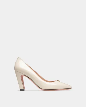 Sylt Pump In White Leather
