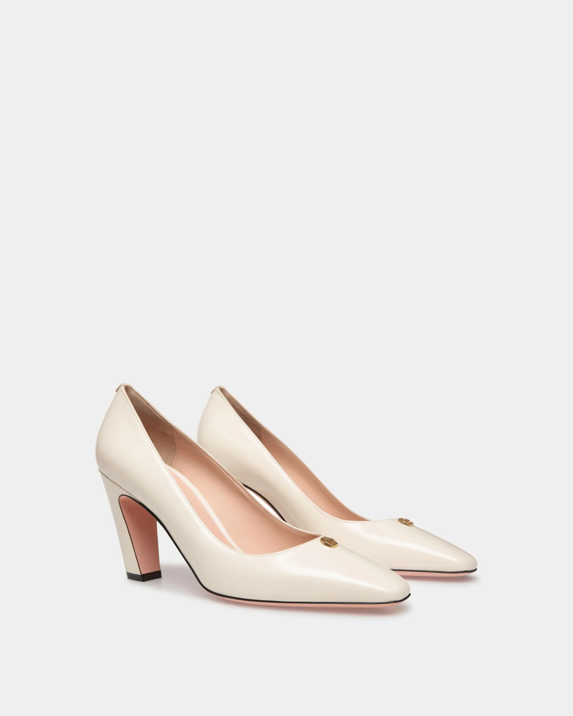 Sylt Pump In White Leather