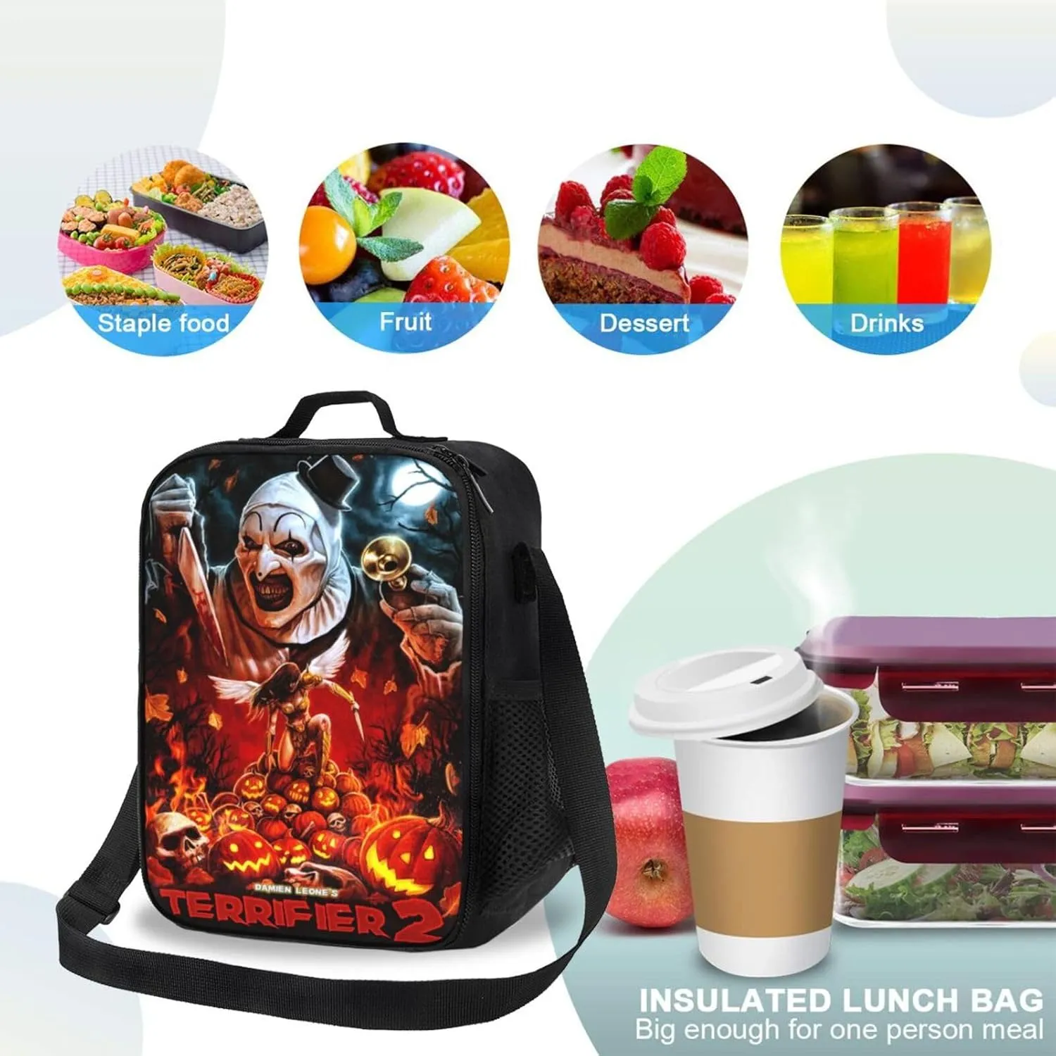 T-Errifier Shopping Bag, Suitable For Work, Picnics, And Daily Travel, Can Be Carried On One Shoulder