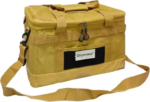 Tactical Camping Storage Bag - Wear-Resistant and Water-Resistant 600D Oxford Fabric, Upgraded Non-Slip and Wear-Resistant PU Bottom, DIY Area, Soft Bag Design Provides More Flexible Storage Space